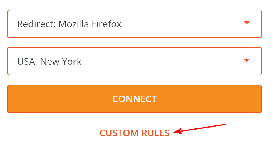 HideAway VPN UI