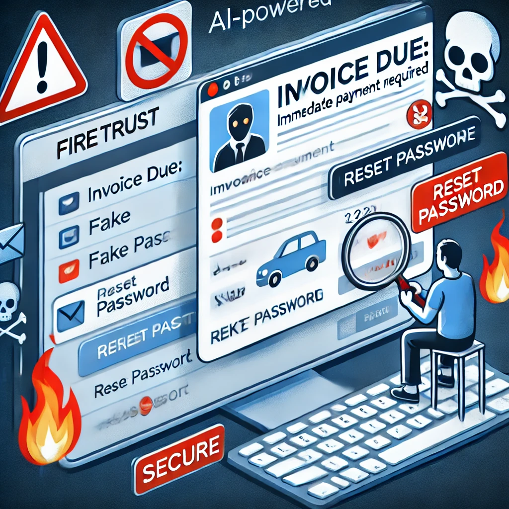 how AI powered phishing email scams work
