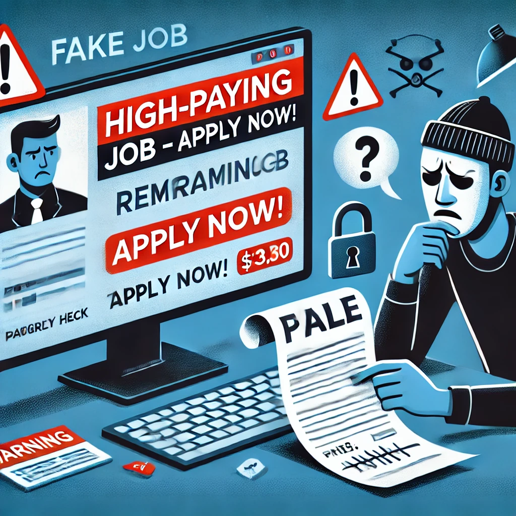 how fake job offers and work from home offers work