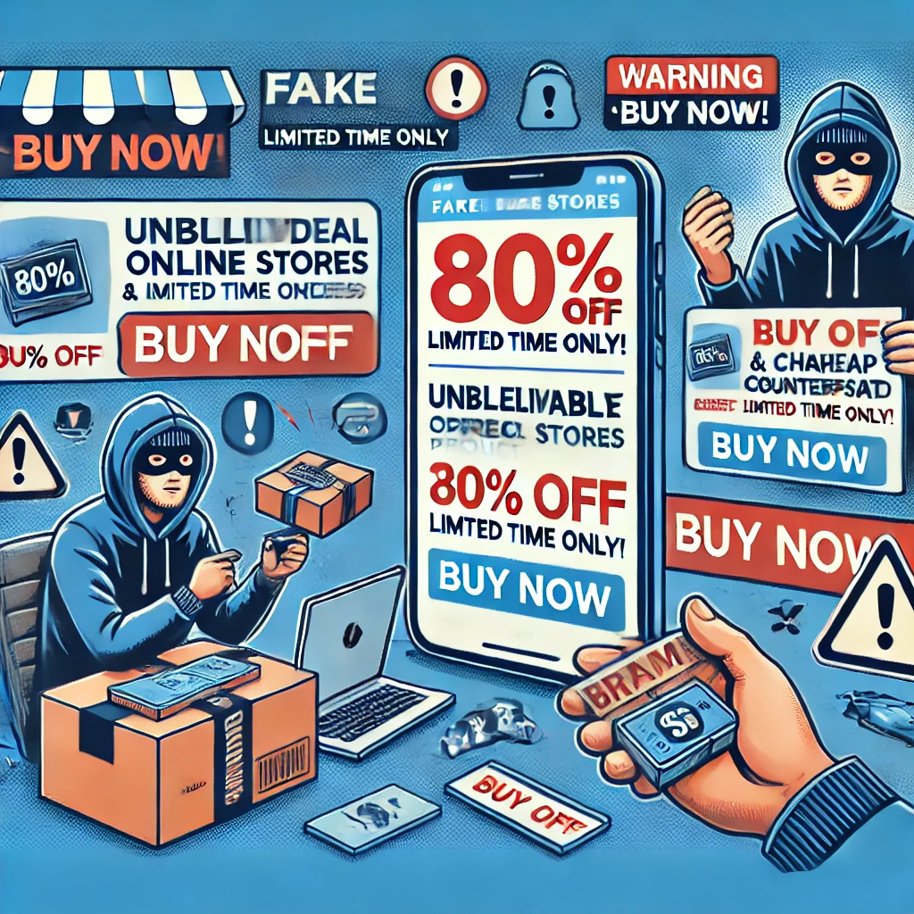 how fake online stores and social media scams work